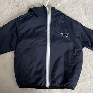 The Black Dog Navy Hooded Raincoat for Kids